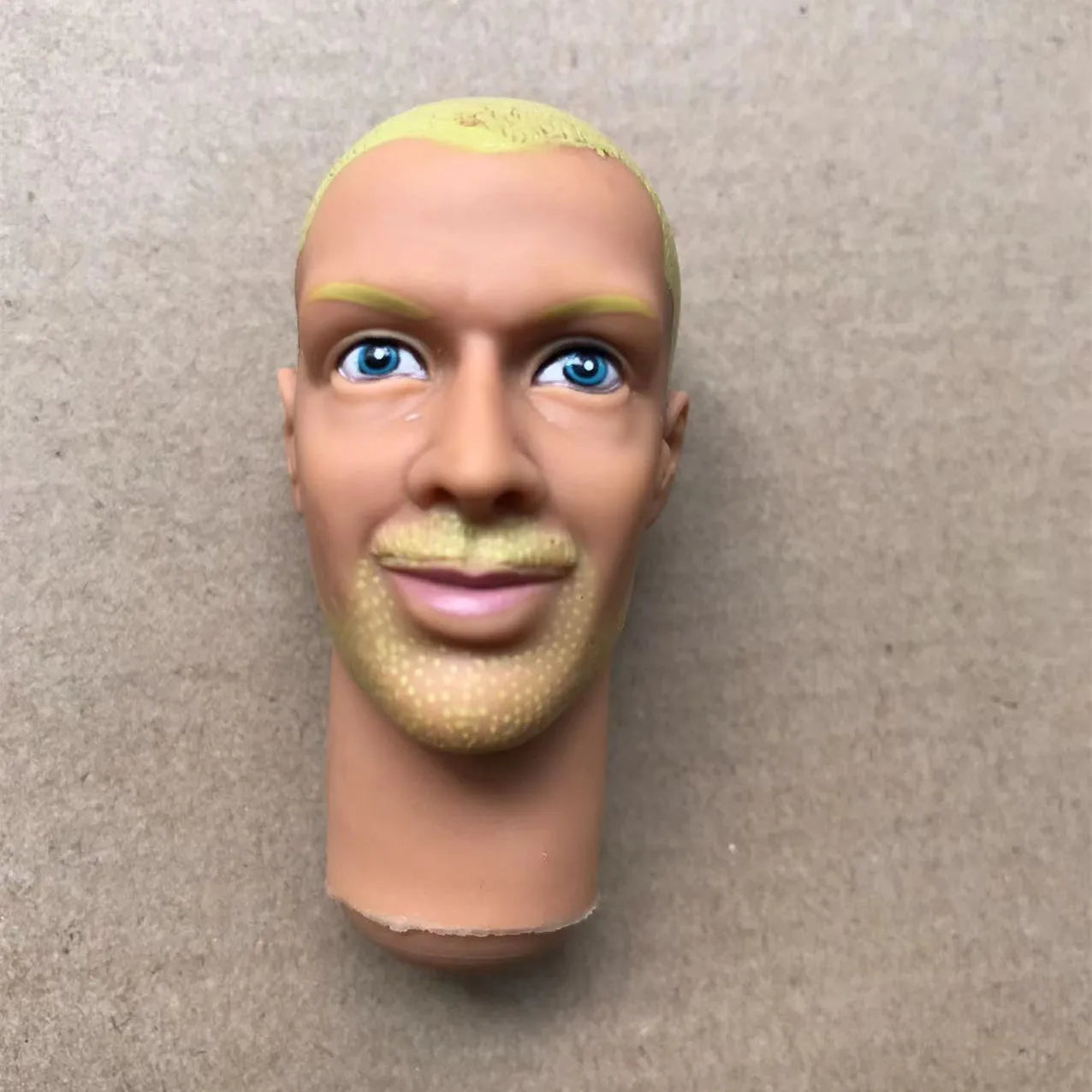 Male Doll Heads Quality Makeup Doll Figure Collection Doll Parts Famous Men Stars Rare Face Doll Heads DIY Toy Accessories
