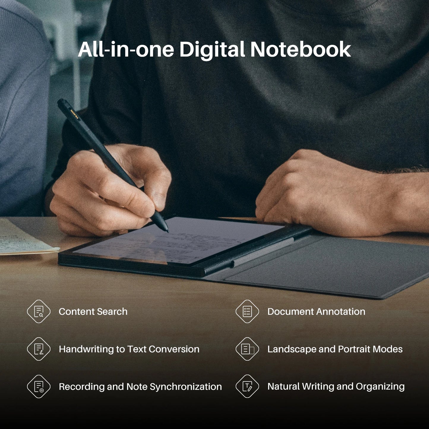 HUION Note E 8.4-inch Android Electronic Notebook HD Eye Care Display Cloud Sync Portable Digital Note& Creative Tool