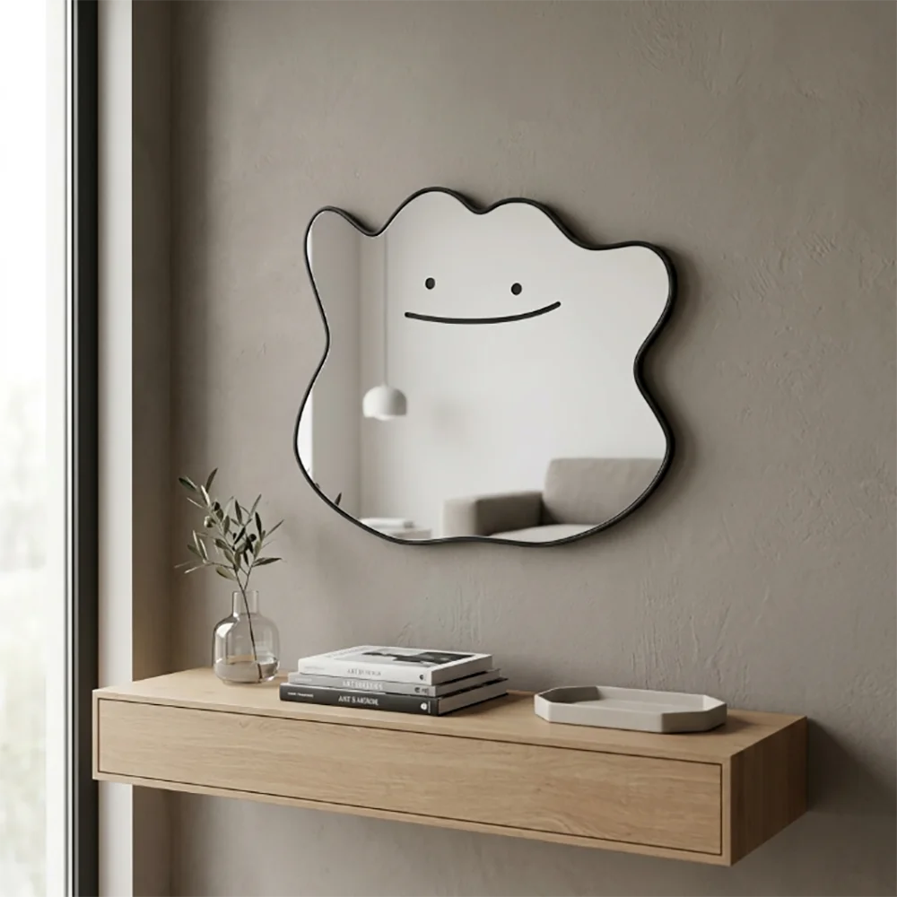Dragon Ball Classic Prince Vegeta Anime Mirror Anime Line Drawing Mirror Stylish Otaku Vanity Mirror for Dragon Ball Lovers