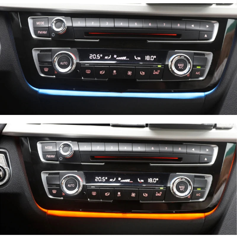 For BMW 3 4 Series F30 F35 F31 Center Console AC Panel Ambient Light Radio Trim LED Dashboard Atmosphere Lamp 2012-2019