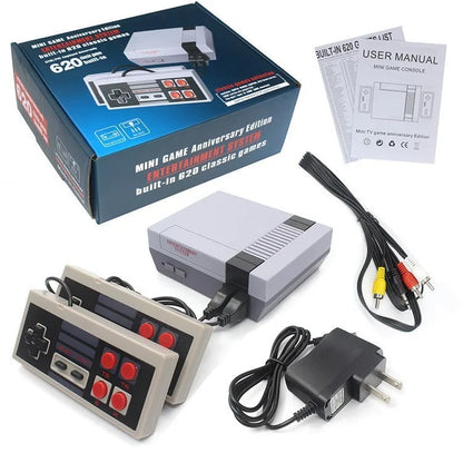 Retro Family Video Game Console For FC Home Game Player AV Output Built in FC620 Classic Game with wired Gamepad For Children