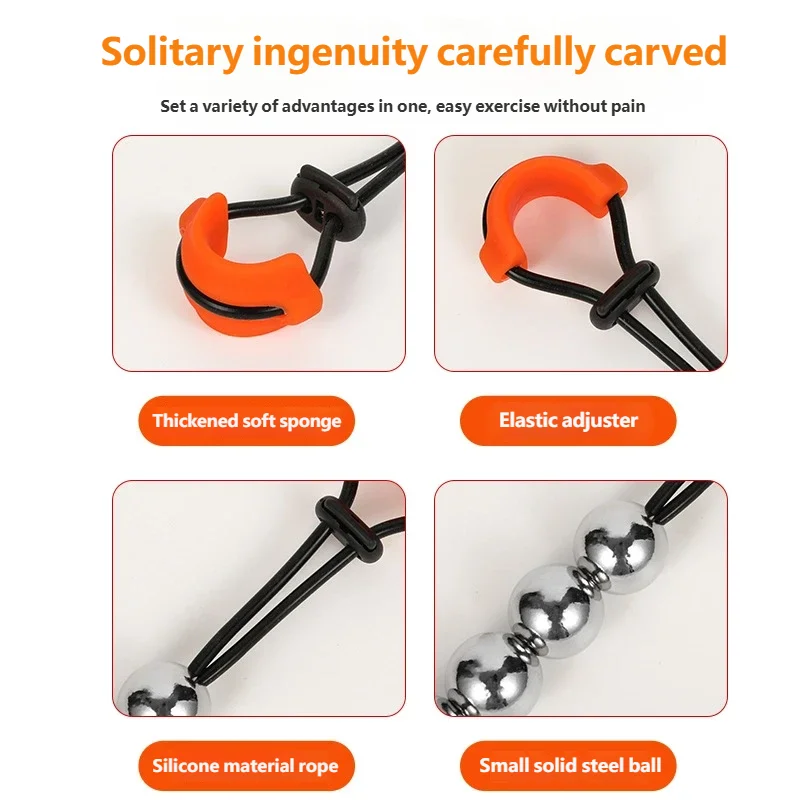 Reusable Stainless Steel Solid Ball Stretching Amplification Trainer Adjustable Household Items Adult Male Exercise Equipment