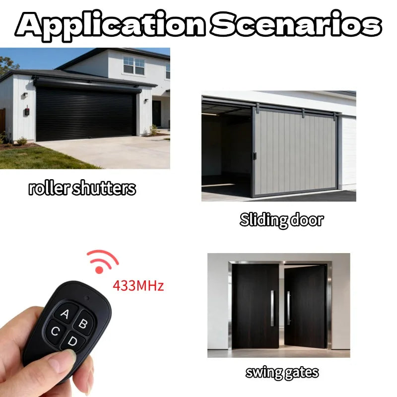 433MHz Remote Control Learn Remote Control Learning code 1527 EV1527 For Gate garage door controller Alarm RF 433mhz Receiver