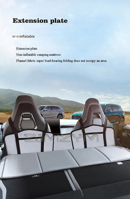 Car Travel Bed SUV Rear Seat Sleeping Mat Non-Inflatable Camping Mattress Extension Board With Special Head Block Folding Pad