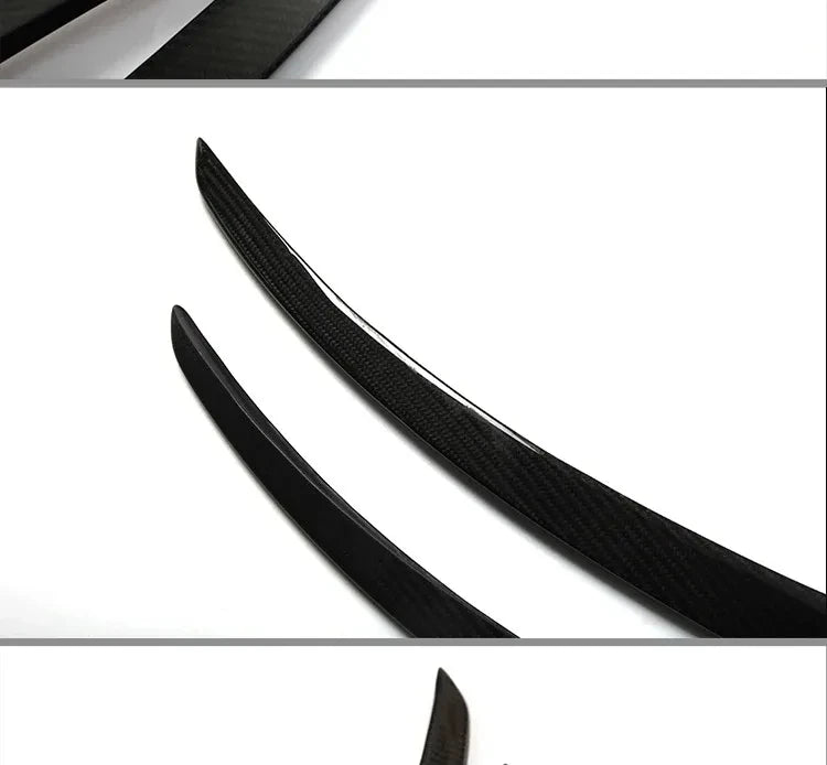 Real Carbon Fiber Spoiler For Tesla Model Y 2024 Trunk Spoilers Model 3 Highland Rear Door Tail Trunk Wings Car Accessories