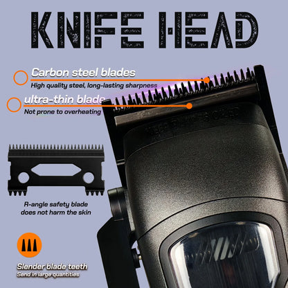 10000RPM BRD 633 Professional Electric Hair Clipper Magnetic Levitation Motor Hair Trimmer for Man with Base DLC Blade Barber