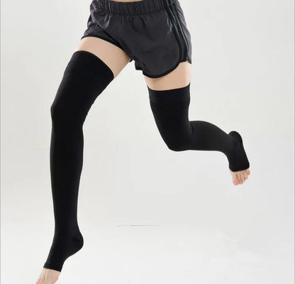 30-40mmHg Medical Compression Socks Varicose Veins Socks Elastic Nursing Socks Third Grade Compression Over Knee Socks