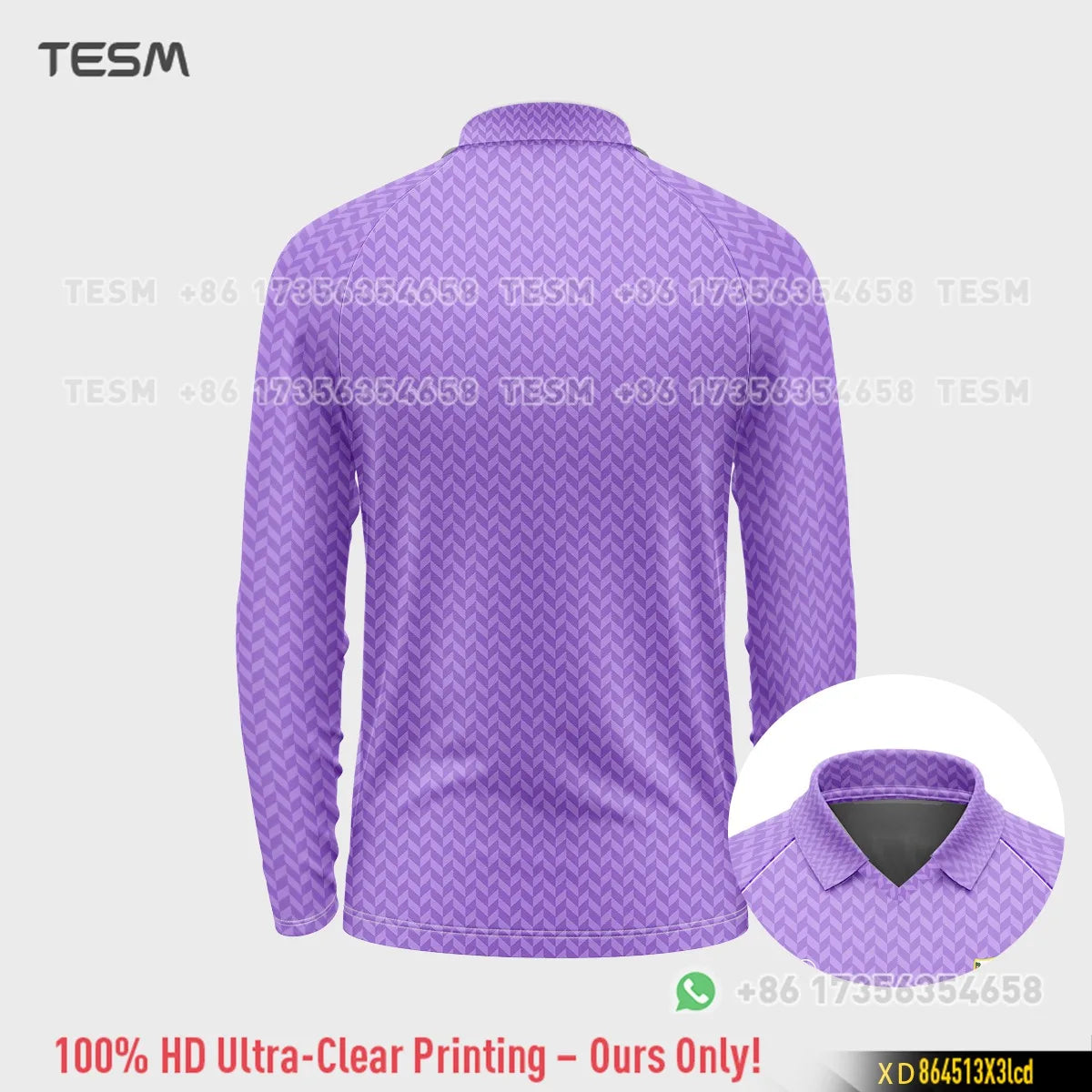 TESM Summer Men Long Sleeve 3D Printed Polo Shirt V-Neck Sports T-Shirt  Team Sports Training Shirts