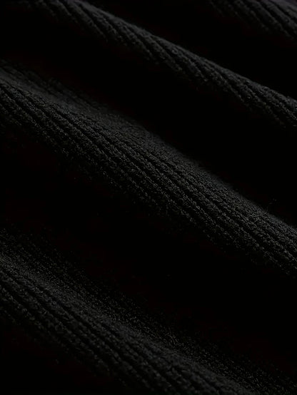 LVLAEA Men's Sleeveless Knitted Waistcoat Solid Color Textured Classic Old Money Autumn Spring Outdoor Single Breasted