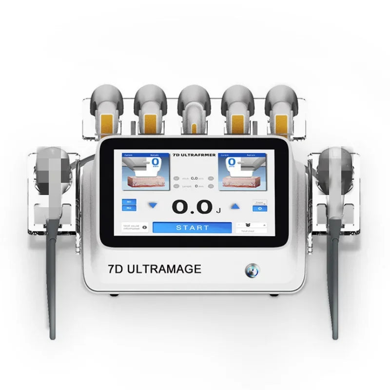 22D MAX Beauty HIFU equipment machine latest model enhances facial tightening, slimming and fat reduction.