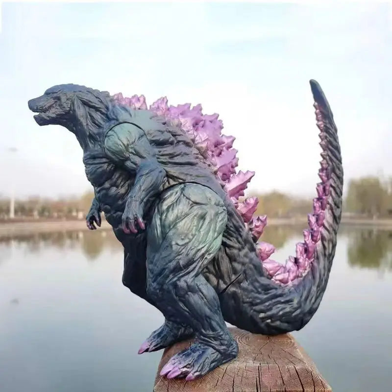 24cm Godzilla King of Monsters Runaway Mechanical Red lotus Planet Godzilla Action Figure Collection Model Toy Kid Birthday Gift