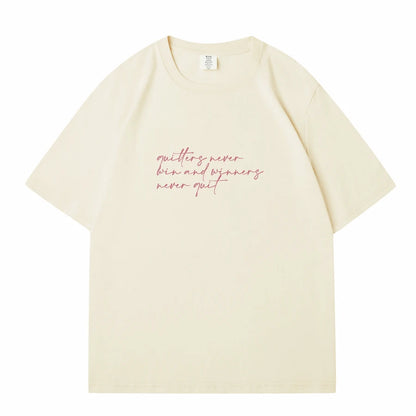 WAVLATII Women New Letter Printed T shirts Female White Casual Cotton Tees Lady Purple Summer Short Sleeve Tops for Young WT2342