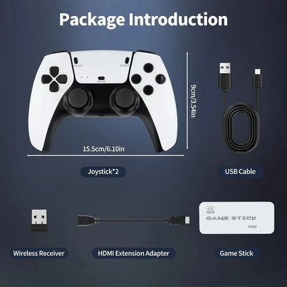 M15 4K game console home mini video game 64G retro console 128G player HD video game stick 2.4G dual wireless control PS1 gift