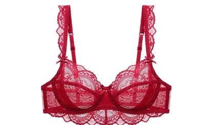 MOYISU 2026 French Lace Bralette Set | A-G Cups Adjustable Lift | Anti-Sag Slimming Bra | Sheer Allure Wire-Free Summer