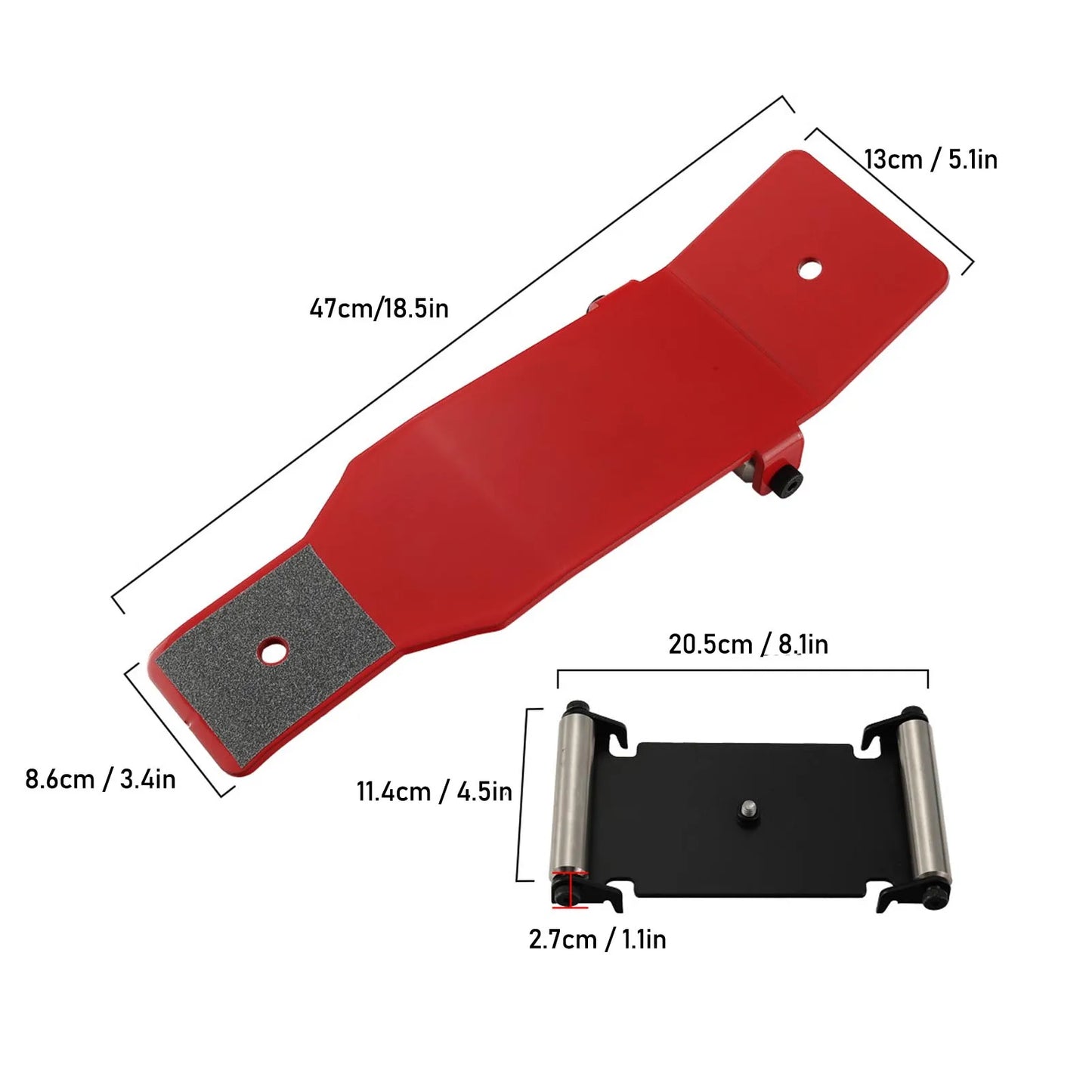Portable Tire Jack Tool Portable Tire Jack Tool with Roller Plate Heavy Duty Tire Lifter Lifting Tool for Cars SUVs Trucks