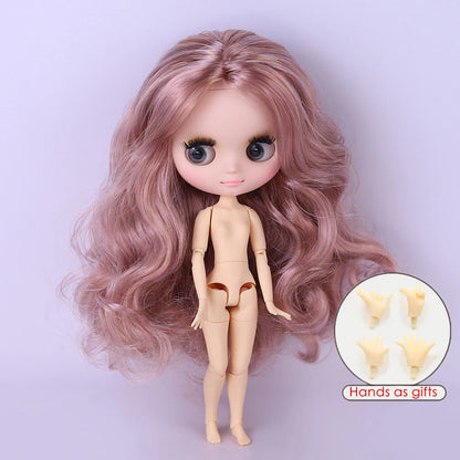 ICY DBS Middie Blyth Doll 1/8 Scale BJD Jointed White Skin with Matte Finish and Cute Outfit 20 cm Doll Toy Gift for Girls