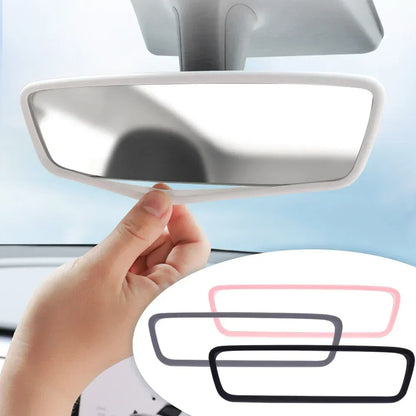 Silicone Rear View Mirror Protector Frame for Tesla Model 3 Y S X Center Console Accessories Interior Rearview Cover Rubber Case