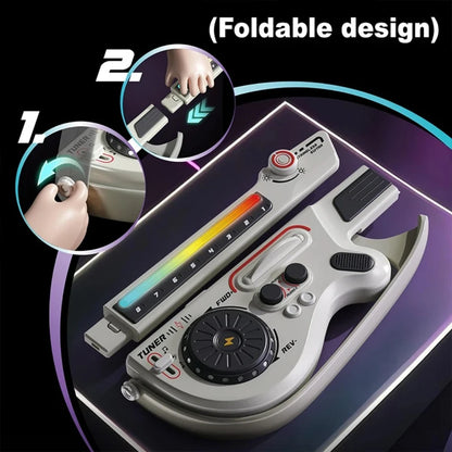 Intelligent Non String DJ Electronic Guitar Foldable Bluetooth Connect Multifunctional Music Toy Integrated Guitar for Party