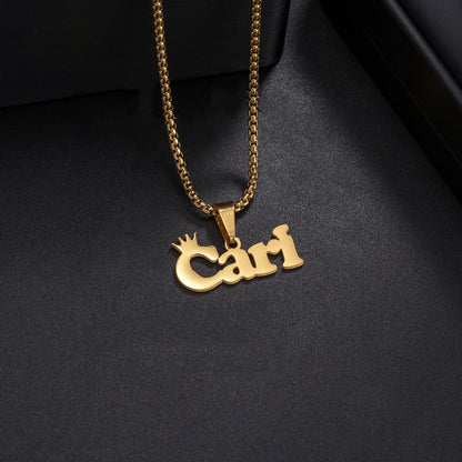 Engrave Custom Chirldren's Name Bracelets 30cm Necklace Stainless Steel Jewelery Sets for Kids Baby Personlized Christmas Gift