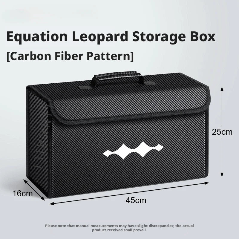 Suitable for BYD Formula Leopard Titanium 3 7 Leopard 5 8 car carbon fiber trunk storage box large capacity foldable storage box