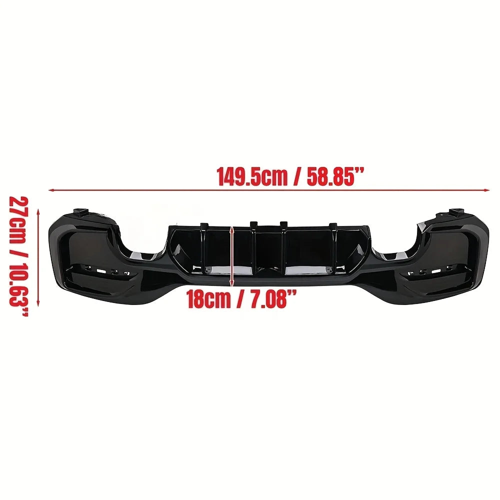 Gloss Black Rear Lip Diffuser Spoiler Body Kit For BMW 1 Series M Sport F20 F21 M135i M140i 2015-2019 Exterior Styling
