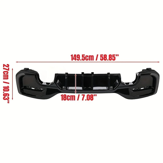 Gloss Black Rear Lip Diffuser Spoiler Body Kit For BMW 1 Series M Sport F20 F21 M135i M140i 2015-2019 Exterior Styling