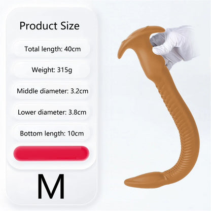 Eel Tentacle Anal Plug Long Monster Dildo Soft Liquid Silicone Anal Dilator Sex Toy For Women's Men's Anal Massage Adult Product