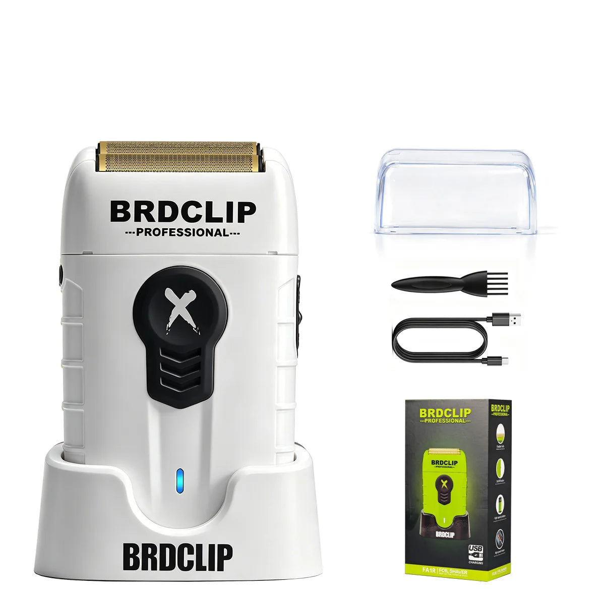 Professional Cordless Barber White Kit For Men Hair Clipper 7500RPM  Electric Hair Trimmer 7700RPM X Series Shaver 8000RPM With