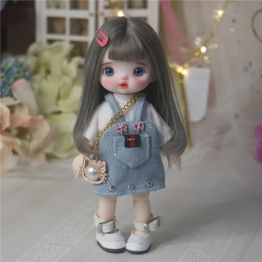 Original Bjd Diy Dress Up Doll 1/8 Joint Mobility Fashion Princess Doll 3d True Eye Girl.S Birthday Full Set Accessories Gift