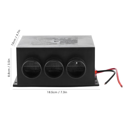 12V Car Heater 3 Hole Portable Winter Heating Warmer  Defroster Fog Removing Auto Interior Accessories Car Demister