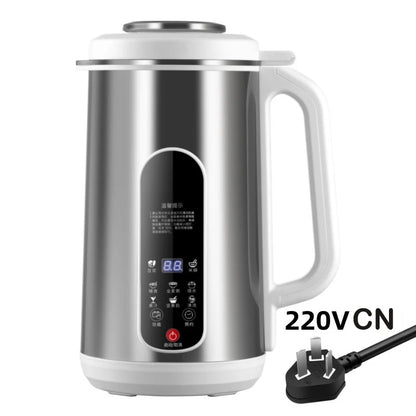 1.2L Soymilk Machine Stainless Steel Electric Milk Frother Multifunctional Large Capacity Household Blender