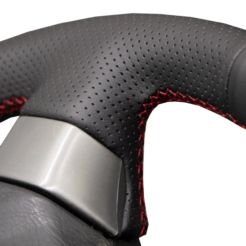 Black Faux Leather Car Steering Wheel Cover For Nissan 200SX S15 Silvia Skyline R34 GTR GT-R 1998 1999 2000 2001 2002