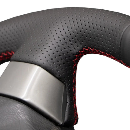 Black Faux Leather Car Steering Wheel Cover For Nissan 200SX S15 Silvia Skyline R34 GTR GT-R 1998 1999 2000 2001 2002