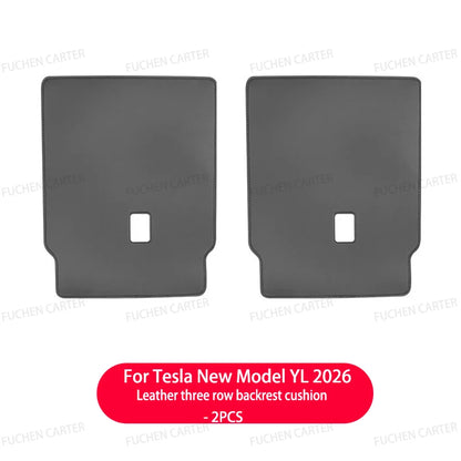 For Tesla NEW ModelYL2026 Leather Front Rear Door Sill Protector Threshold Strip Anti-kick Guard Panel Waterproof Pad Accessorie