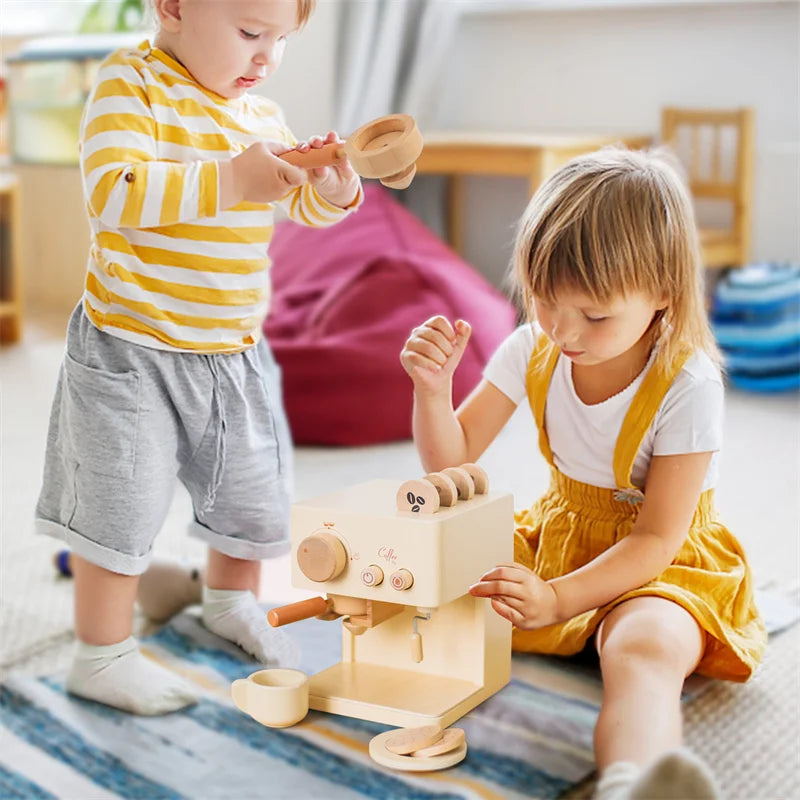 Wooden Educational Toys Baby Wooden Stacked Toy Baby Characters Pretend To Play Toy Baby Room Decoration Kid Building Block Game