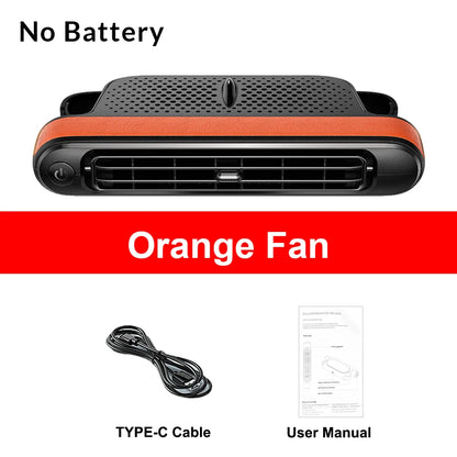 Yanace Portable Car Seat Cooling Fan USB Rechargeable Backseat Air Cooler with Strong Wind for Summer Travel Accessories