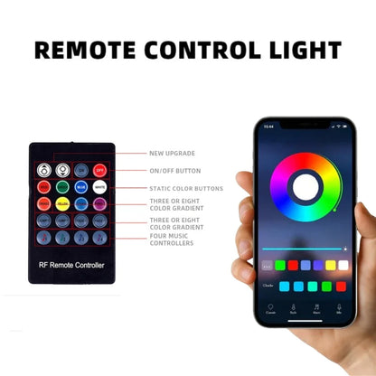 2/4PCS Fiber Optic Twinkle Car Mats WaterProof LED Star Rugs APP Remote Control RGB Music Sync Universal Fit for SUV Sedan Van