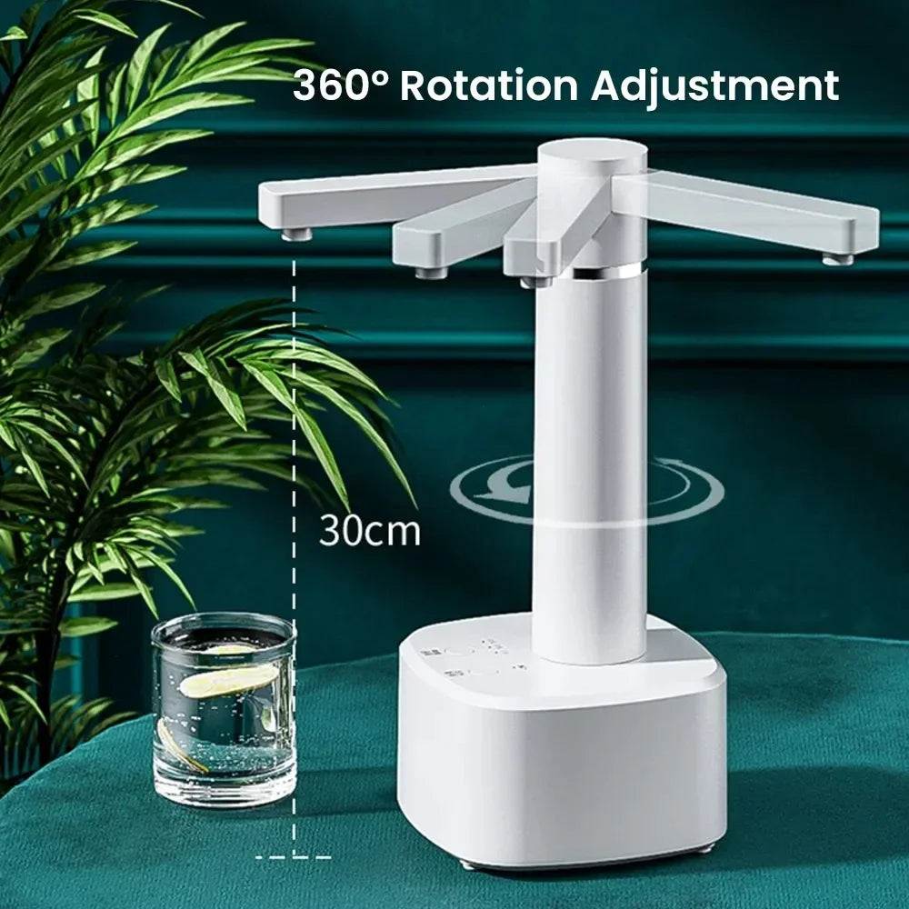 ZaiXiao Electric Water Gallon Pump Automatic Water Bottle Pump Dispenser Desktop 4W Rechargeable Water Pump Dispenser With Stand