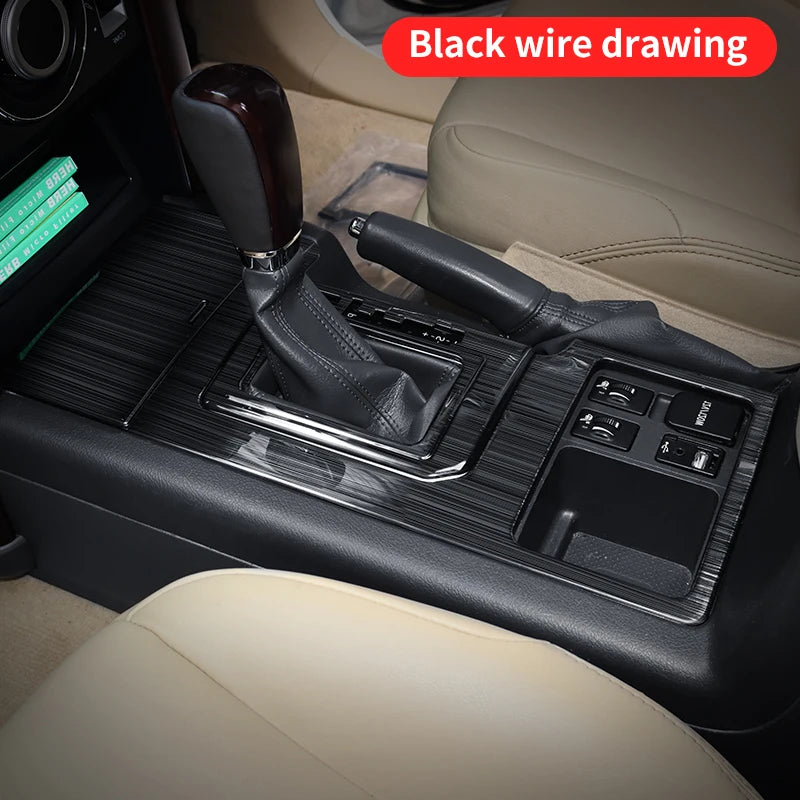 For 2010-2017 Right Rudder Car Toyota Land Cruiser Prado 150 Stainless Steel Panel Gearbox Cover Lc150 J150 Interior Accessories