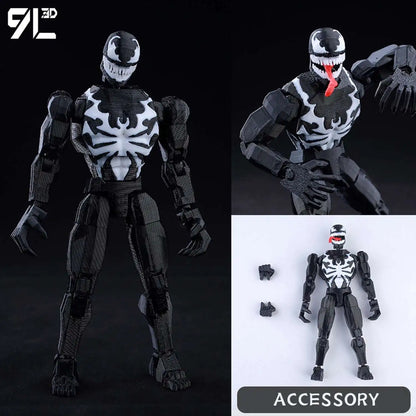 9L3D Printed Lucky Dummy 13 Spider-Man 3D Printed Action Figure, Multi-Jointed Poseable Anime Model, Collectible Gift for Fans
