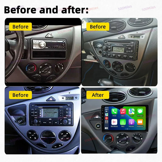 Car Multimedia for Ford Fiesta 1995 - 2001 Focus MK1 1998 - 2004 Car Radio GPS Navigation Android Stereo Carplay Auto 2 Din 4G
