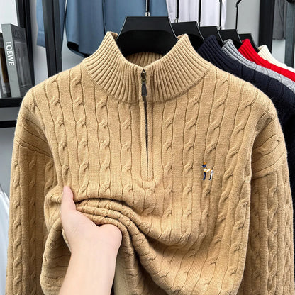 2025Autumn and Winter New Fashion Brand Men and Women Same Style Couple Shirt Fried Dough Twists Embroidery Dog Logo Top Sweater