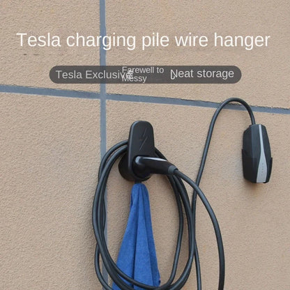 Suitable for Tesla Model3model Y Charging Pile Bracket Charging Hanger Wall Charging Cable Hanger Charging Gun Accessories