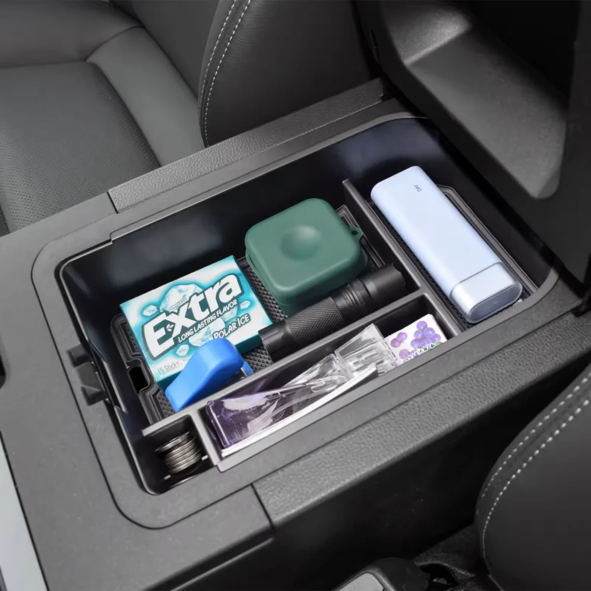 For Toyota Land Cruiser 250 Prado LC250 2024 2025 Center Console Organizer Tray Armrest Storage Box Layered Storage Box Tidying