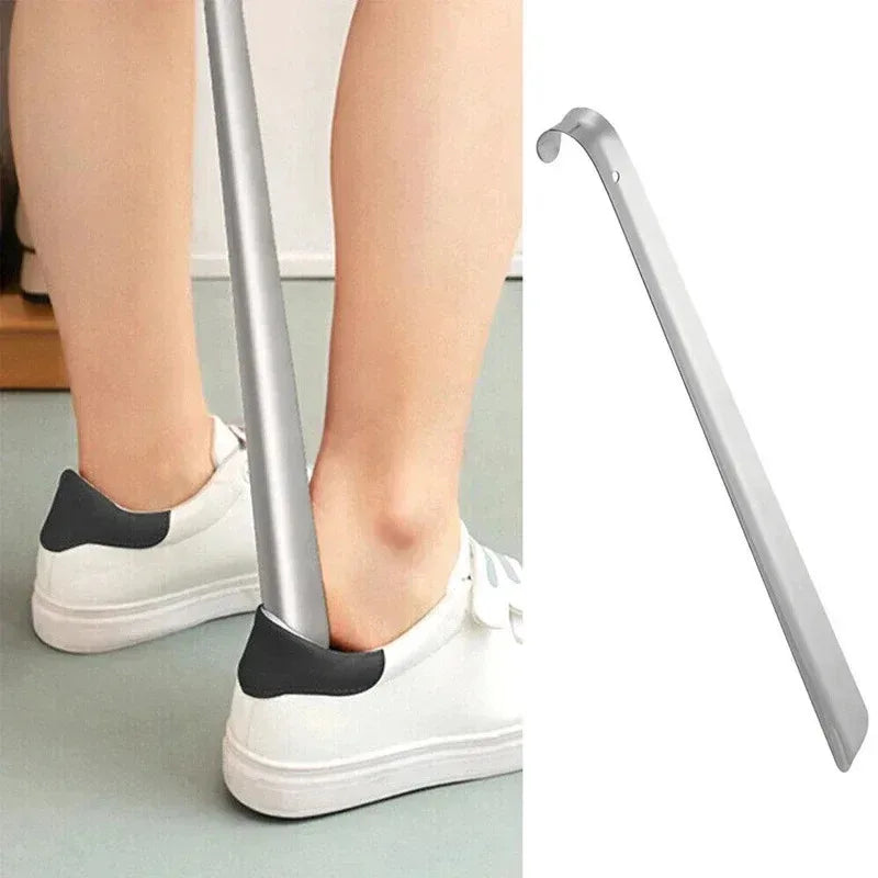80cm Extra Long Shoe Horn Stainless Steel Silver Metal Shoes Remover Shoehorn Lifter Aid Slip Shoe Pull Tool Shoespooner