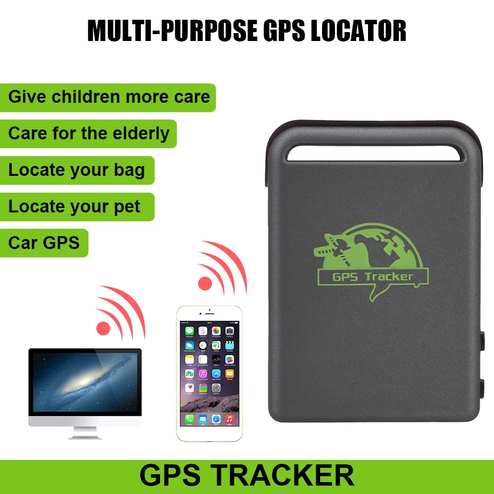 GSM GPRS GPS Tracker Remote Control Car Vehicle Tracking Locator Device TK102B Over Speed Alarm Car Accessories Car Accessories