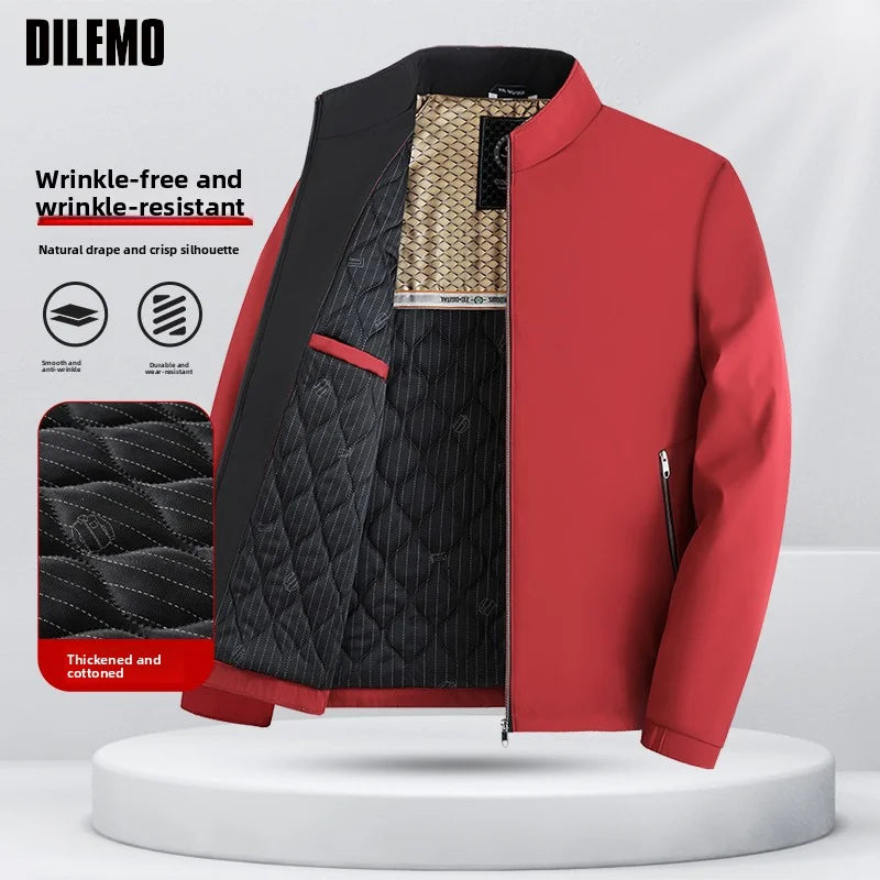Premium Padded Fleece-lined Quilted Thicken Autumn Winter New Brand Casual Fashion Coat Parka Men Jacket Windbreaker Outerwear