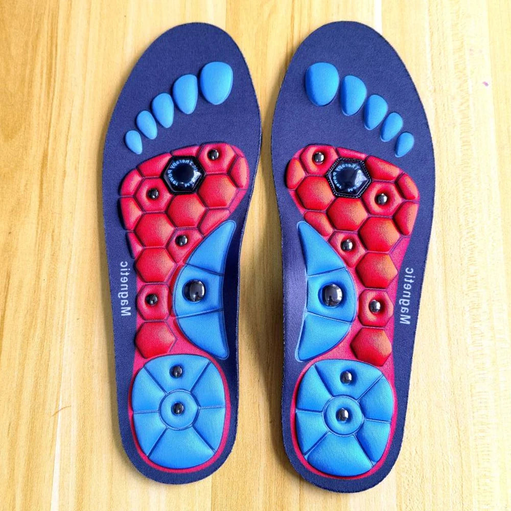 Magnetic Therapy Massage Insoles for Shoes Man Weight Loss Inserts Flat Foot Arch Support Orthotic Insoles for Feet Acupressure