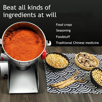 Commercial Electric 2500g Spice Grinder Ceramic Blade Plastic Housing for Outdoor Use Mixer and Coffee Grinder Machine