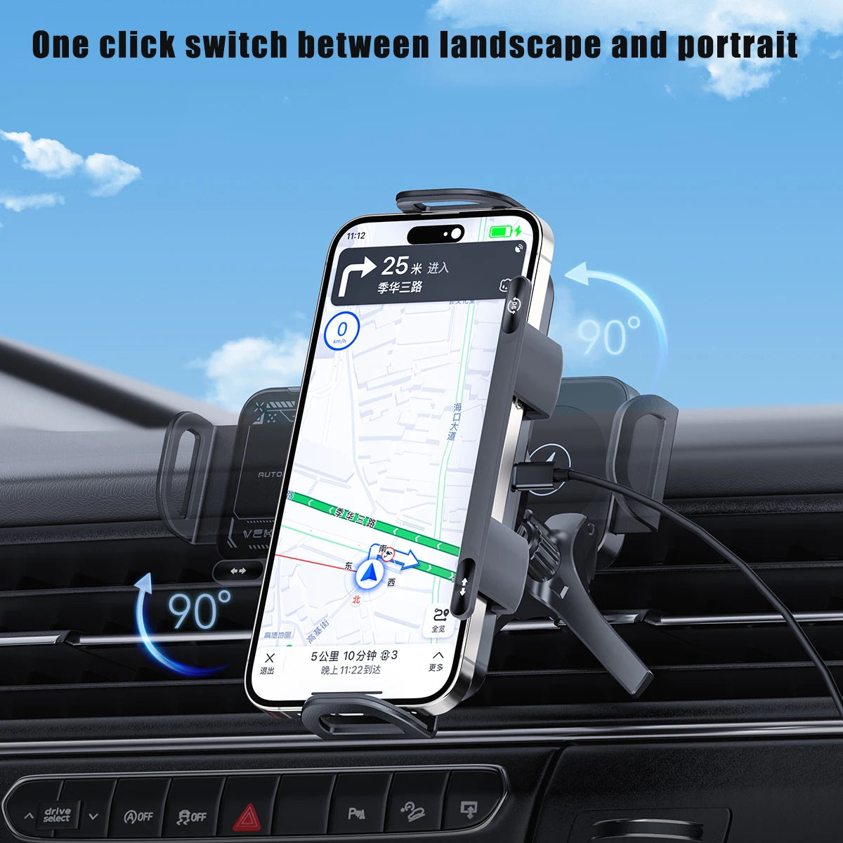 Car Wireless Charger Stand Fold Screen Fast Charging For Samsung Galaxy Z Fold 6 5 4 S24 Ultra iPhone 16 15 14 Pro Phone Holder